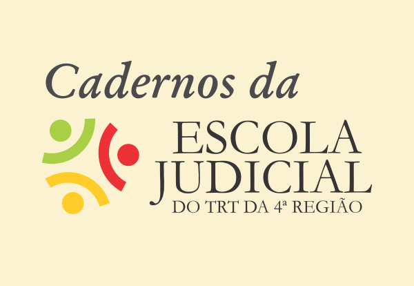 texto "Cadernos da" em itálico, acima da marca da Ejud4