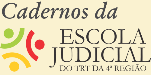 texto "Cadernos da" em itálico, acima da marca da Ejud4